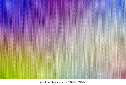 Light Multicolor vector pattern with bent ribbons. Colorful abstract illustration with gradient lines. New composition for your brand book.