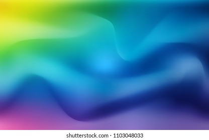 Light Multicolor vector pattern with bent lines. Creative geometric illustration in marble style with gradient. New composition for your brand book.