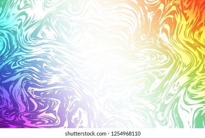 Light Multicolor vector pattern with bent ribbons. An elegant bright illustration with gradient. A new texture for your  ad, booklets, leaflets.