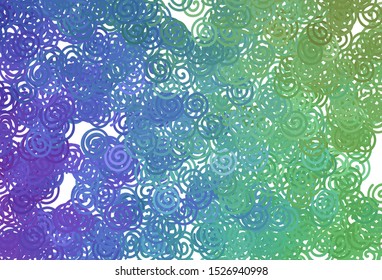 Light Multicolor vector pattern with bent lines. Colorful abstract illustration with gradient lines. Abstract style for your business design.