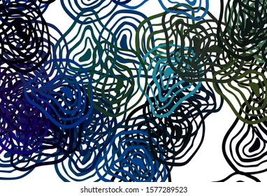 Light Multicolor vector pattern with bent lines. Shining colorful illustration in simple style. The best colorful design for your business.