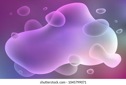 Light Multicolor vector pattern with bubble shapes. An elegant bright illustration with gradient. Pattern for your business design.