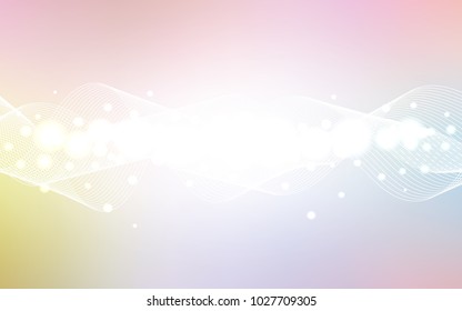 Light Multicolor vector pattern with christmas ribbons. Glitter abstract illustration with colorful confetti, ribbons. The pattern can be used for new year ad, booklets.