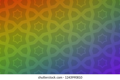 Light Multicolor vector pattern with christmas stars. Blurred decorative design in simple style with stars. Best design for your ad, poster, banner.