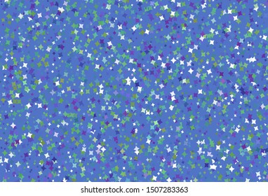 Light Multicolor vector pattern with christmas stars. Stars on blurred abstract background with gradient. Pattern for astrology websites.