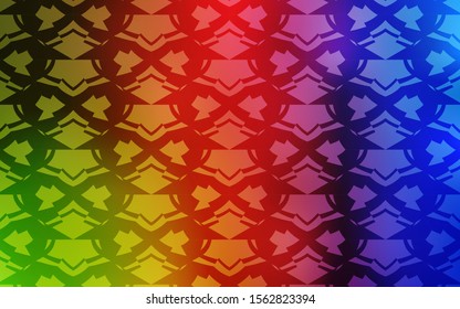 Light Multicolor vector pattern with christmas stars. Stars on blurred abstract background with gradient. Best design for your ad, poster, banner.
