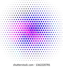 Light Multicolor vector pattern with circles. Abstract decorative design in gradient style with bubbles. New template for your brand book.