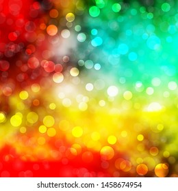Light Multicolor vector pattern with circles. Abstract decorative design in gradient style with bubbles. Pattern for wallpapers, curtains.