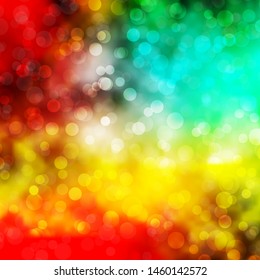 Light Multicolor vector pattern with circles. Abstract colorful disks on simple gradient background. New template for your brand book.