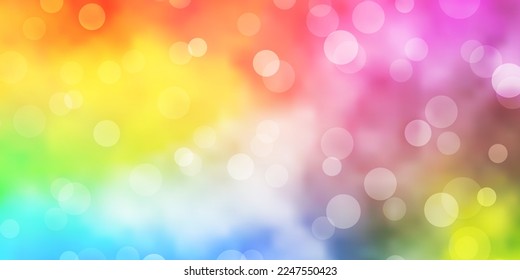 Light Multicolor vector pattern with circles. Modern abstract illustration with colorful circle shapes. Pattern for websites, landing pages.