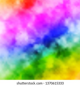 Light Multicolor vector pattern with clouds. Gradient illustration with colorful sky, clouds. Beautiful layout for uidesign.