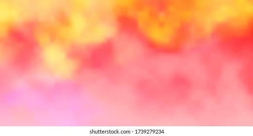 Light Multicolor vector pattern with clouds. Shining illustration with abstract gradient clouds. Template for landing pages.