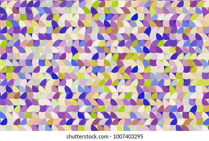 Light Multicolor vector pattern with colored spheres. Geometric sample of repeating circles on white background in halftone style.