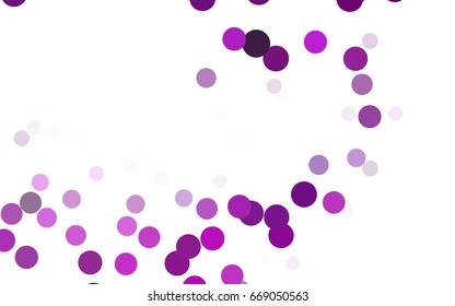 Light  Multicolor vector pattern with colored spheres. Geometric sample of repeating circles on white background in halftone style.