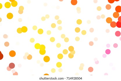 Light Multicolor vector pattern with colored spheres. Geometric sample of repeating circles on white background in halftone style.