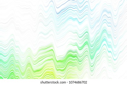 Light Multicolor vector pattern with curved circles. A completely new color illustration in marble style. The best blurred design for your business.