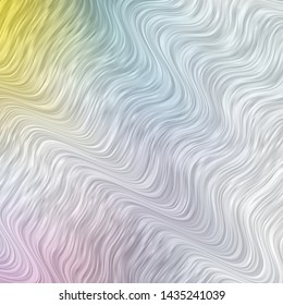 Light Multicolor vector pattern with curved lines. Colorful geometric sample with gradient curves.  Pattern for ads, commercials.