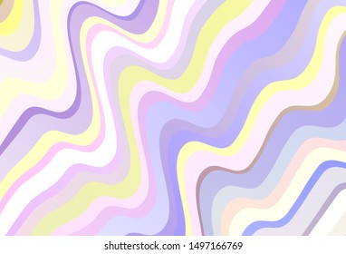 Light Multicolor vector pattern with curved lines. A shining illustration, which consists of curved lines. A completely new template for your design.