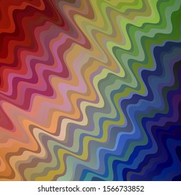 Light Multicolor vector pattern with curved lines. Bright illustration with gradient circular arcs. Pattern for websites, landing pages.