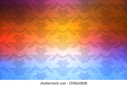 Light Multicolor vector pattern with curved lines. Colorful abstract illustration with gradient lines. A new texture for your  ad, booklets, leaflets.