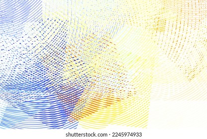Light Multicolor vector pattern with curved lines. Modern gradient abstract illustration with bandy lines. Pattern for your business design.
