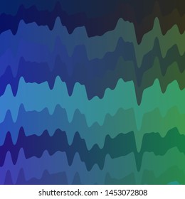 Light Multicolor vector pattern with curves. Illustration in abstract style with gradient curved.  Pattern for websites, landing pages.