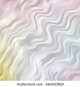 Light Multicolor vector pattern with curves. Colorful illustration with curved lines. Design for your business promotion.