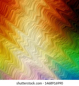 Light Multicolor vector pattern with curves. Abstract illustration with gradient bows. Template for your UI design.