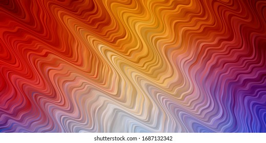 Light Multicolor vector pattern with curves. Colorful illustration, which consists of curves. Pattern for booklets, leaflets.
