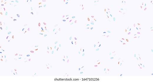 Light Multicolor vector pattern with feminism elements. Colorful feminism symbols with a gradient in modern style. Design for International Women’s Day.