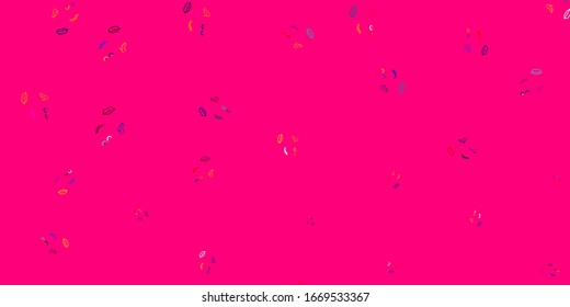 Light Multicolor vector pattern with feminism elements. Simple design in abstract style with women’s rights activism. Background for International Women’s Day.