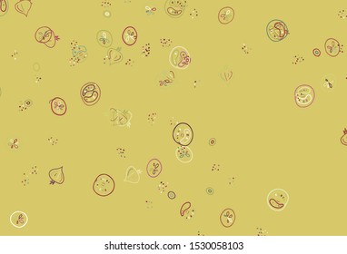 Light Multicolor vector pattern with fresh ingredients. Abstract background with colorful Fast Food illustrations. Template for meal cooking in kitchen.