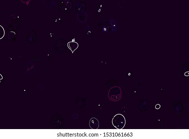 Light Multicolor vector pattern with fresh ingredients. Glitter abstract sketch with gourmet food. Pattern for ad, booklets, leaflets of restaurants.