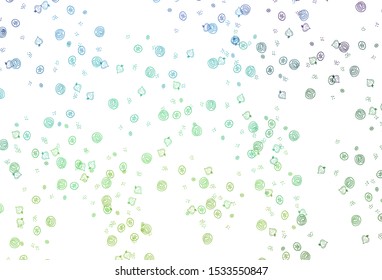 Light Multicolor vector pattern with fresh ingredients. Illustration with set of fresh food in doodle style. Doodle design for your business advert of cafes.