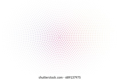 Light Multicolor vector pattern of geometric circle shapes. Colorful mosaic banner. Geometric background with colored disks.