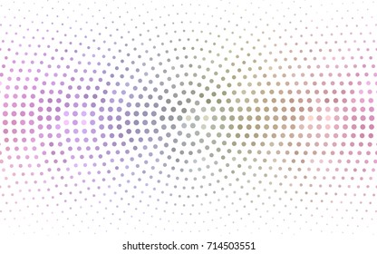 Light Multicolor vector pattern of geometric circle shapes. Colorful mosaic banner. Geometric background with colored disks.