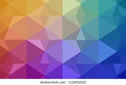 Light Multicolor vector pattern with gradient triangles. Shining polygonal illustration, which consist of triangles. A new texture for your web site.
