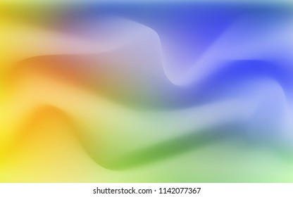 Light Multicolor vector pattern with lava shapes. Modern gradient abstract illustration with bandy lines. The template for cell phone backgrounds.