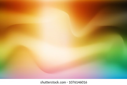 Light Multicolor vector pattern with lines, ovals. Creative illustration in halftone marble style with gradient. Marble style for your business design.