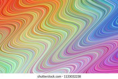 Light Multicolor vector pattern with lines, ovals. A completely new color illustration in marble style. Marble design for your web site.