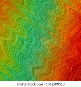 Light Multicolor vector pattern with lines. Bright illustration with gradient circular arcs. Pattern for busines booklets, leaflets