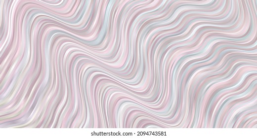 Light Multicolor vector pattern with lines. Bright illustration with gradient circular arcs. Pattern for ads, commercials.