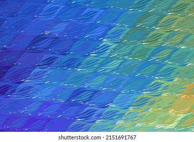 Light Multicolor vector pattern with lines. Colorful geometric sample with gradient lines.  Pattern for your design.