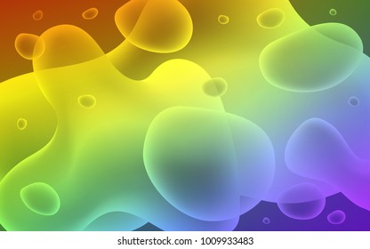 Light Multicolor vector pattern with liquid shapes. Modern gradient abstract illustration with bandy lines. The template for cell phone backgrounds.