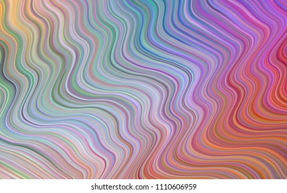 Light Multicolor vector pattern with liquid shapes. Colorful abstract illustration with gradient lines. The elegant pattern for brand book.