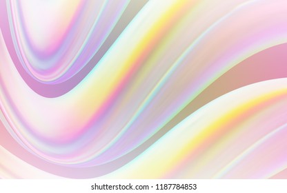 Light Multicolor vector pattern with liquid shapes. Blurred geometric sample with gradient bubbles.  New composition for your brand book.