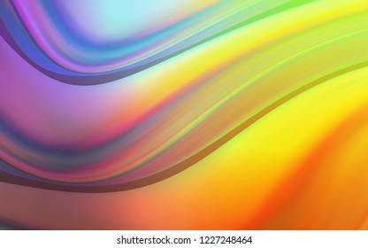Light Multicolor vector pattern with liquid shapes. Shining illustration, which consist of blurred lines, circles. A completely new template for your business design.