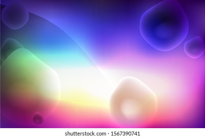 Light Multicolor vector pattern with liquid shapes. Glitter abstract illustration with wry lines. Memphis style for your business design.