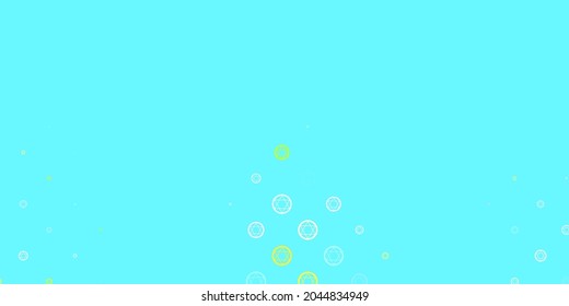 Light Multicolor vector pattern with magic elements. Illustration with magical signs of spiritual power. Background for esoteric, mystic designs.