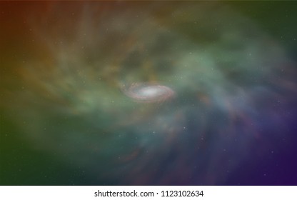 Light Multicolor vector pattern with night sky stars. Shining colored illustration with bright astronomical stars. Pattern for futuristic ad, booklets.